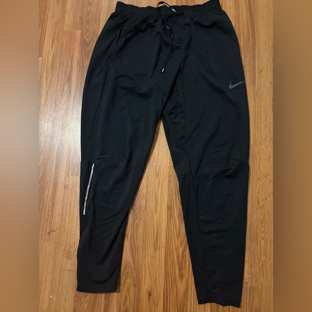 Nike Black Jogger Pants with Reflective Accent